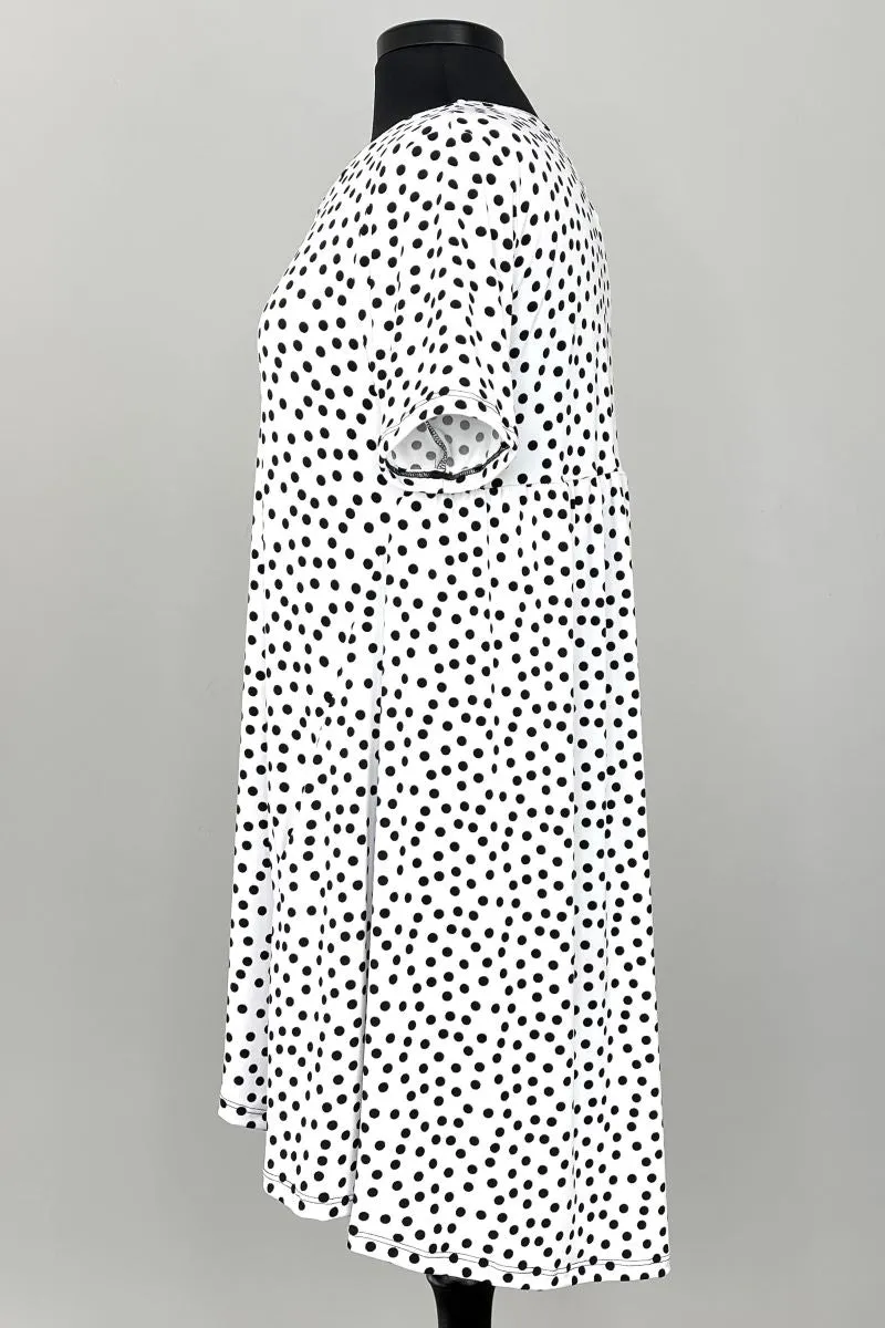 2AM Short Sleeve Patterned Tunic Dots