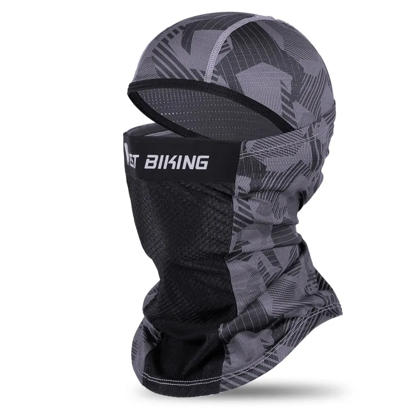 Anti-UV Summer Cycling Headwear Ice Silk Breathable Outdoor Sport Running Scarf Dustproof Protection Balaclava Cap