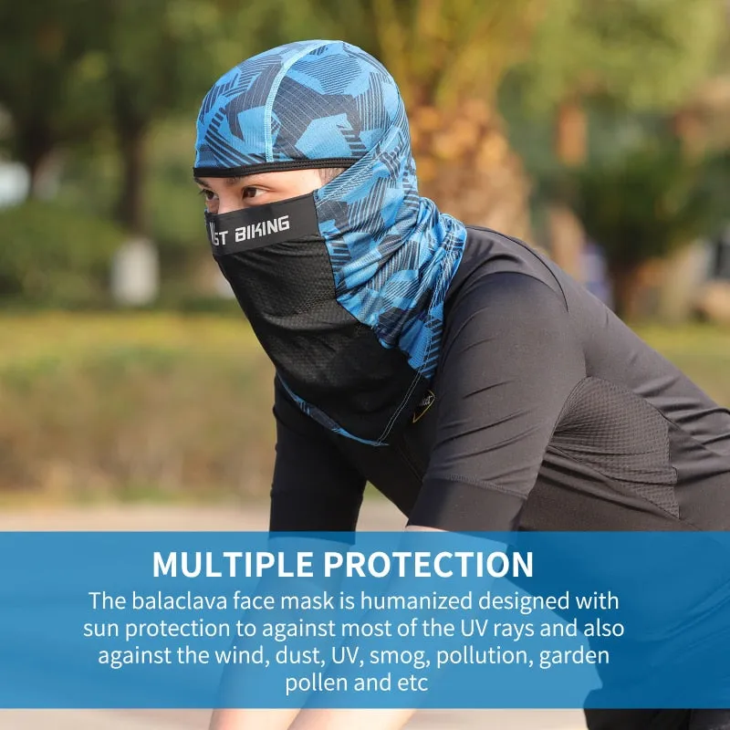 Anti-UV Summer Cycling Headwear Ice Silk Breathable Outdoor Sport Running Scarf Dustproof Protection Balaclava Cap