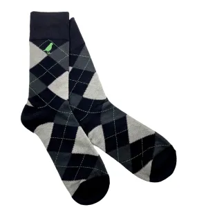 Argyle Black & Grey