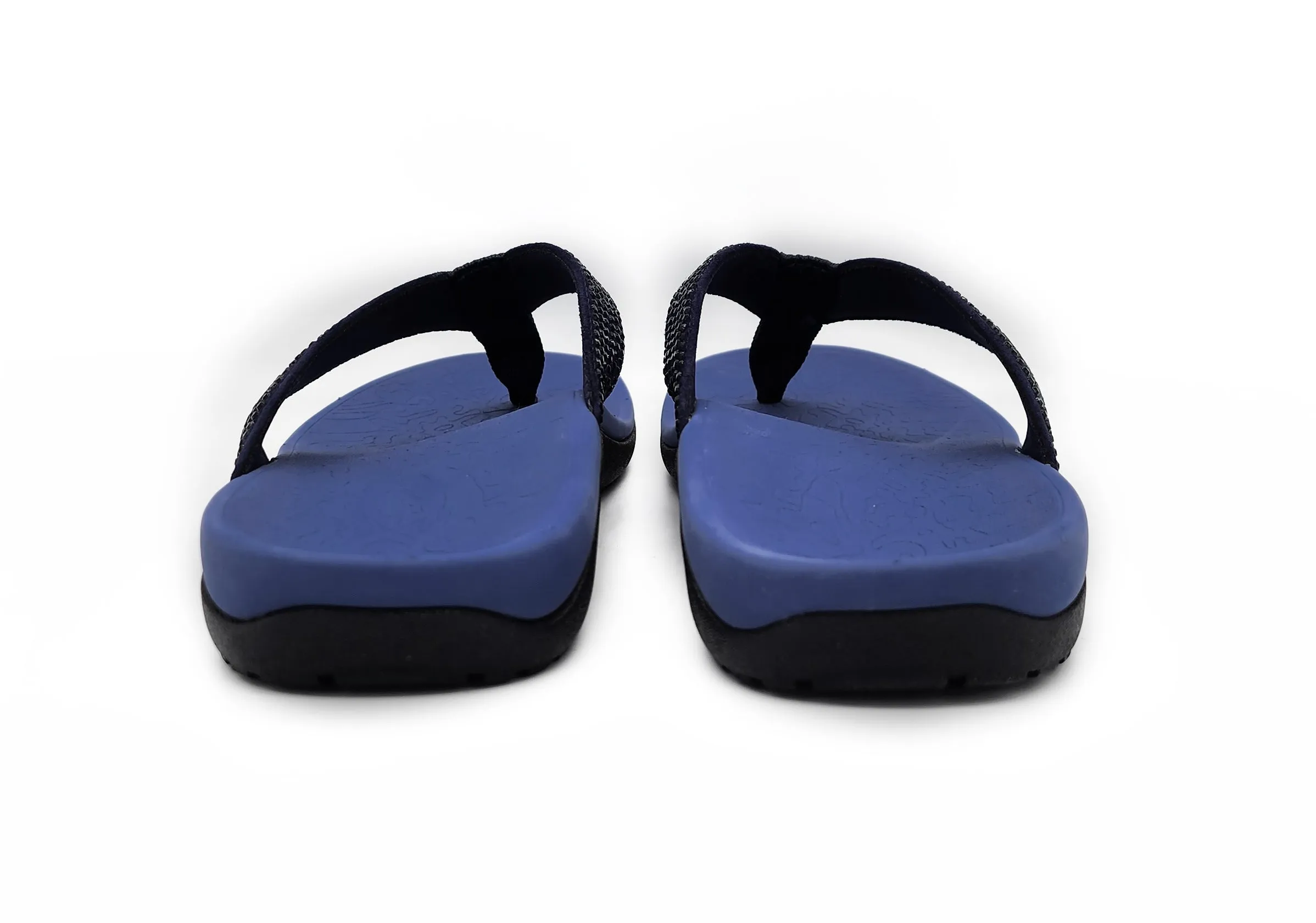 Axign Premium Bling Orthotic Thongs - Navy