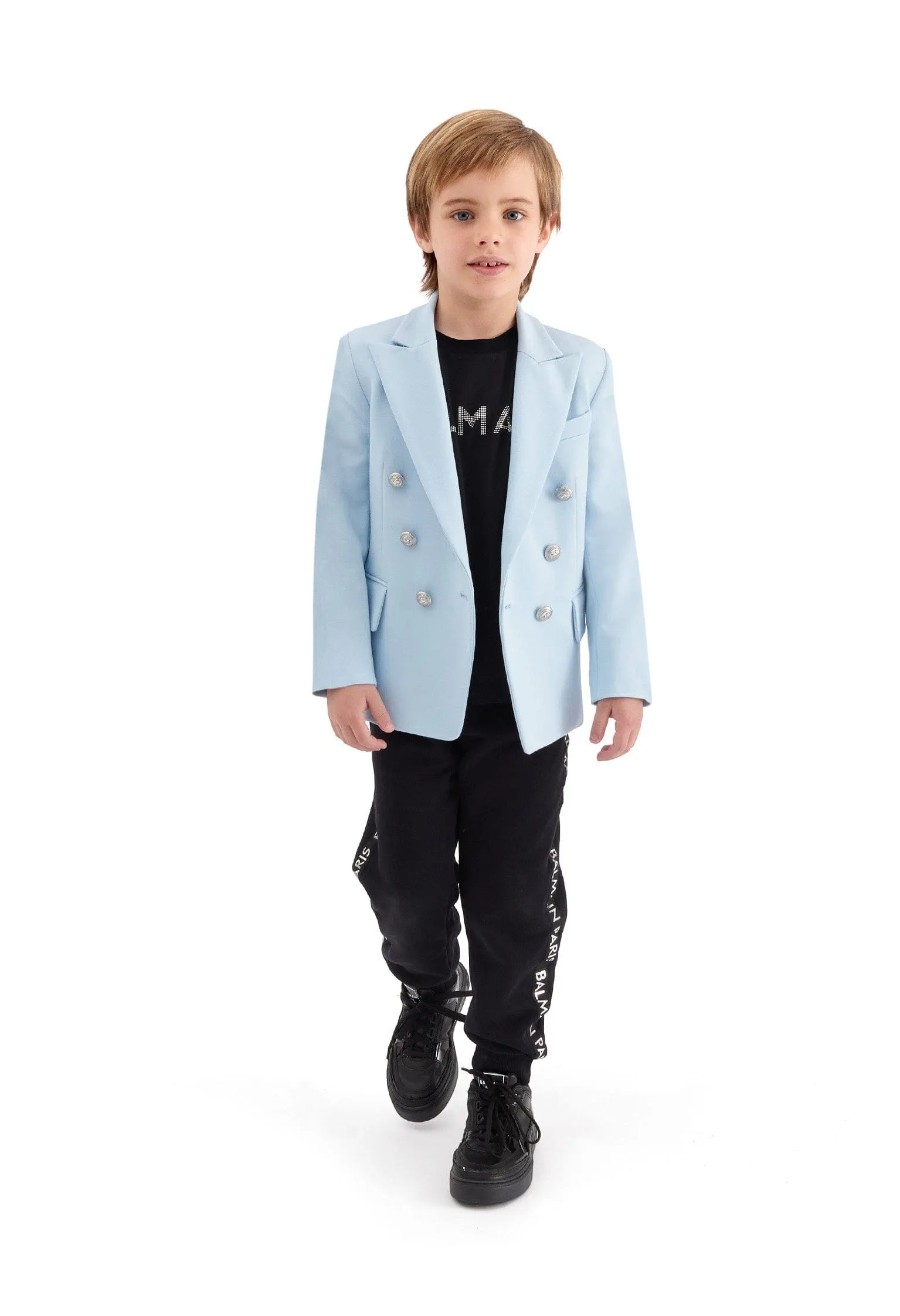 Balmain Boys Suit Jacket in Blue