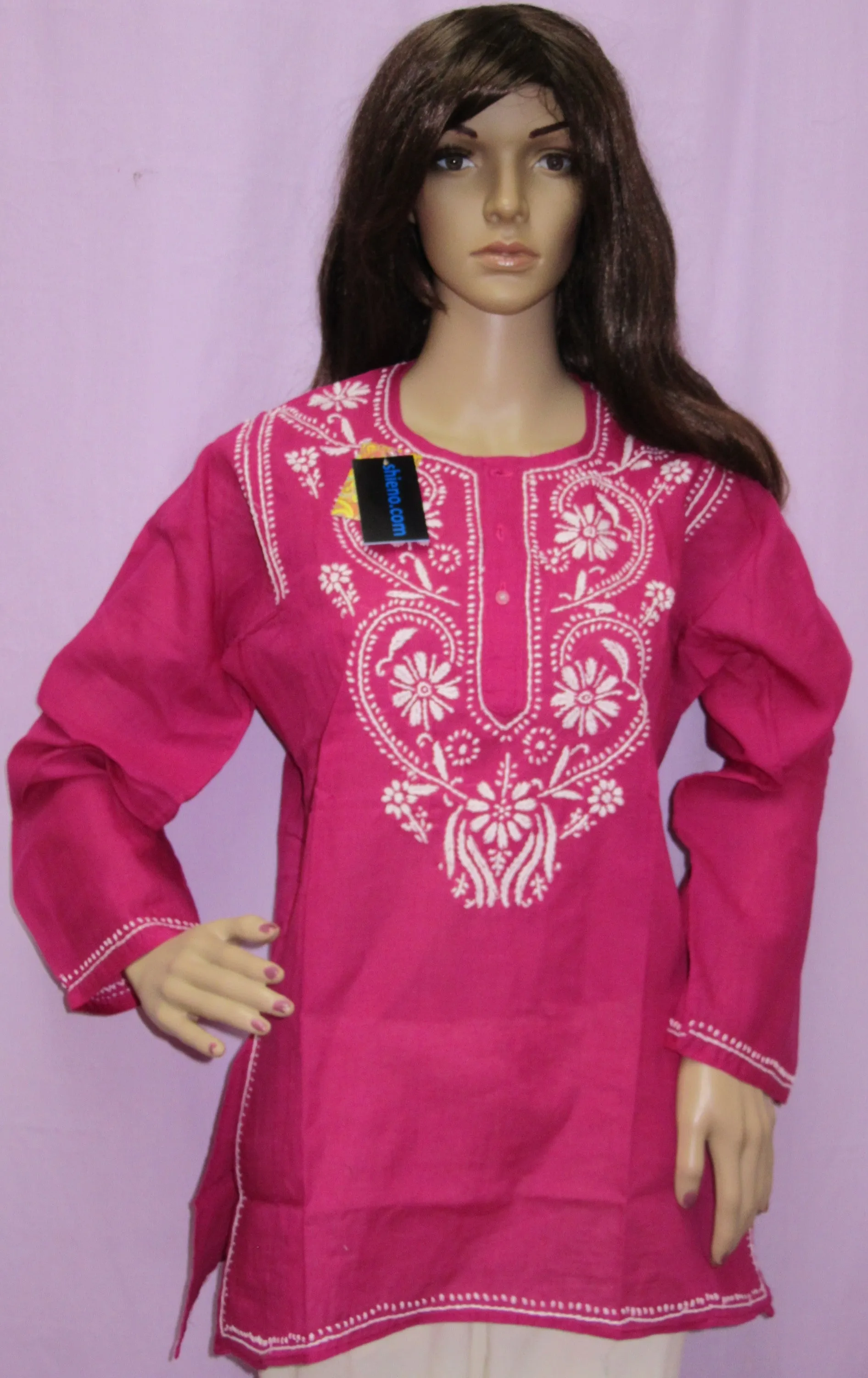 Blouse 611 Cotton Voile Kurti Hand Crafted Casual Career Wear Shieno Sarees