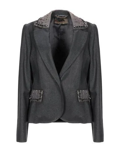 Blumarine Women Blazer Steel grey 12 UK