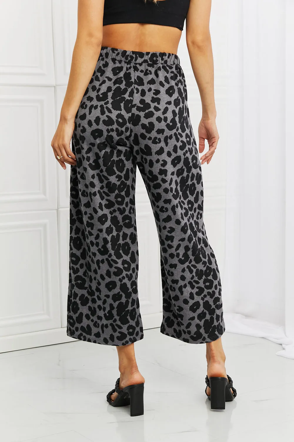 BOMBOM Stay Cozy Pattern Wide Leg Pants - Ships from The US