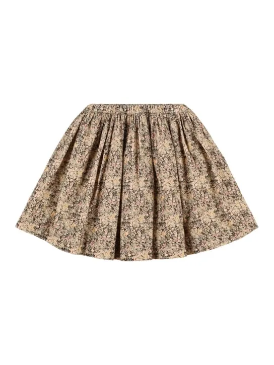 Bonpoint   Printed cotton pleated skirt 