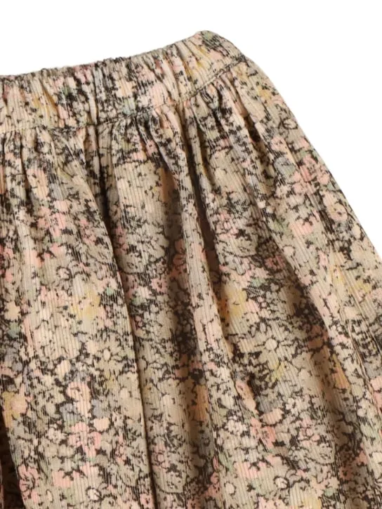 Bonpoint   Printed cotton pleated skirt 