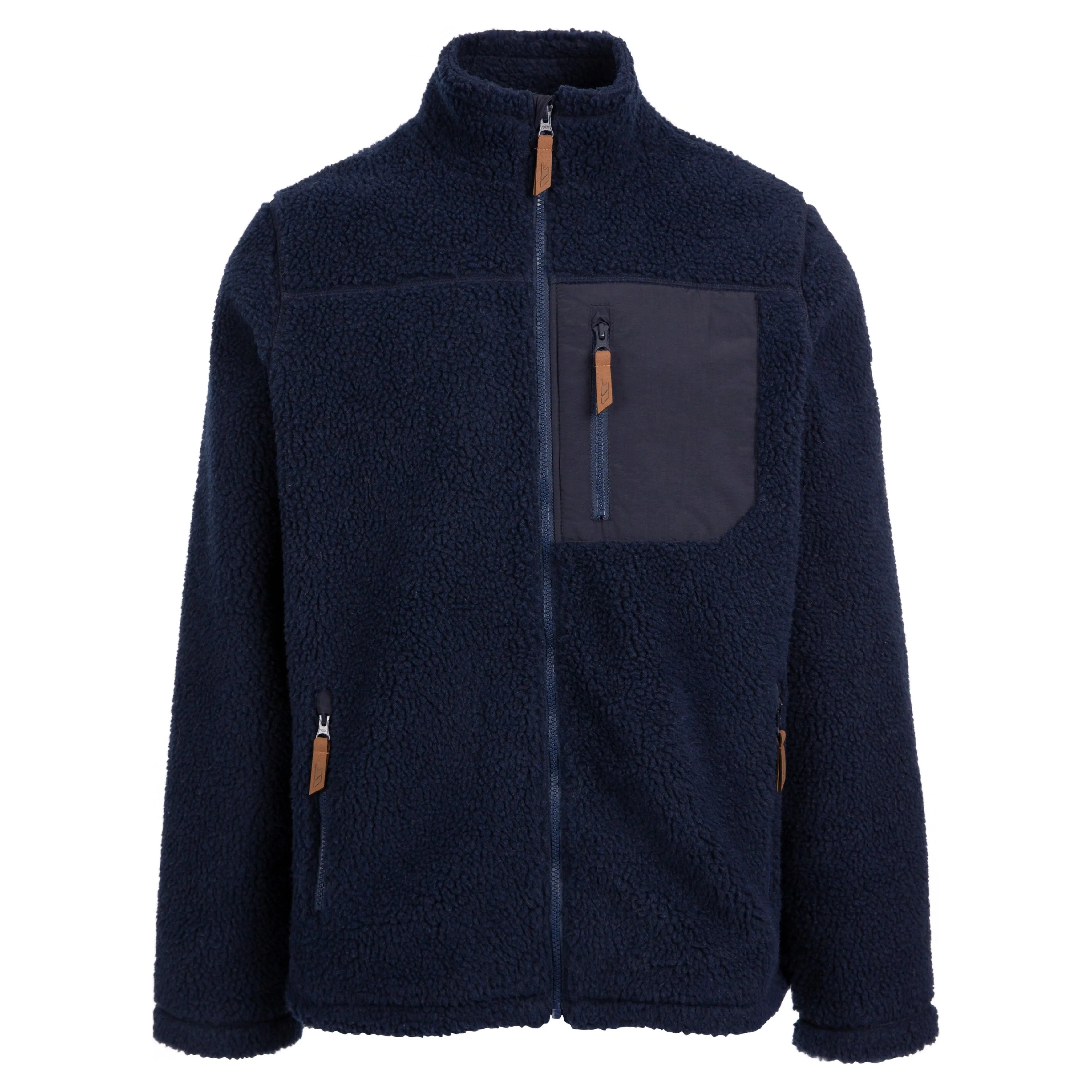 Buck Men's Sherpa Fleece Jacket in Navy