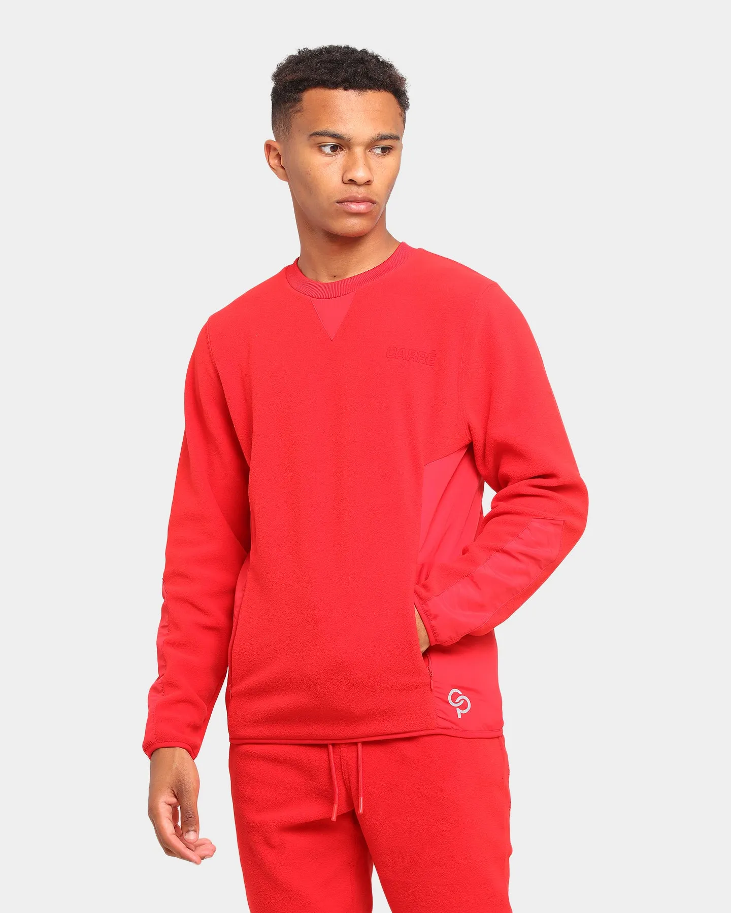 Carré Polaire Crewneck Red