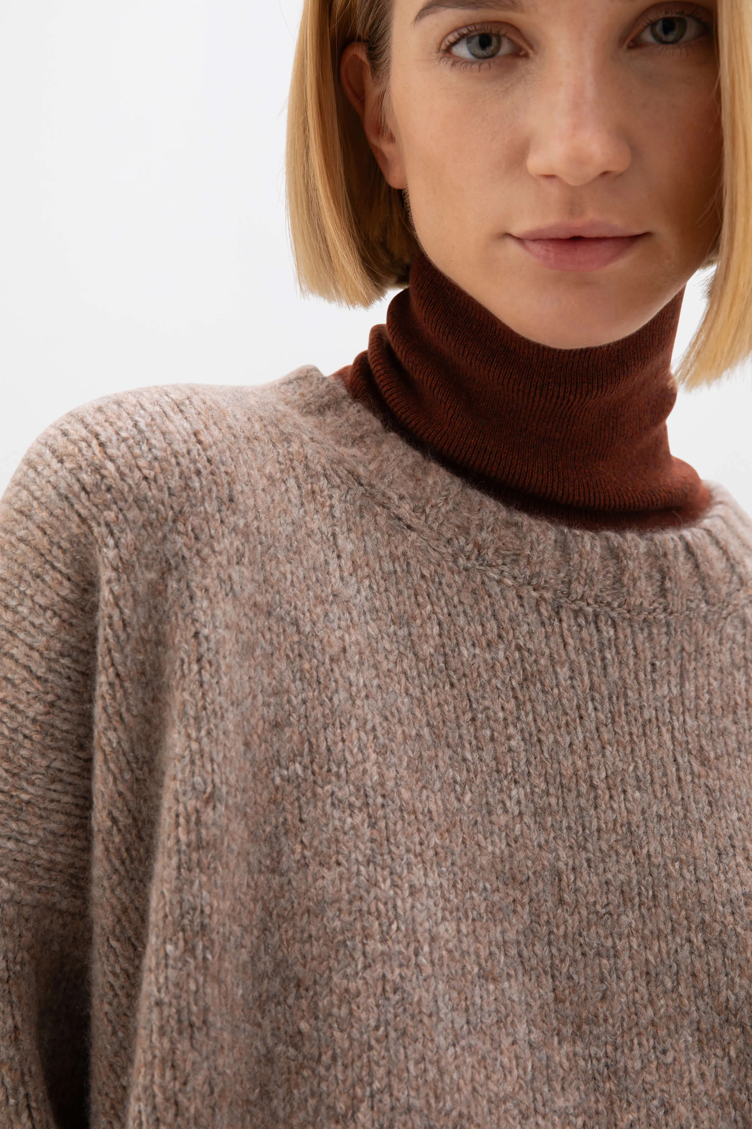 Cashmere Bouclé Slouch Jumper