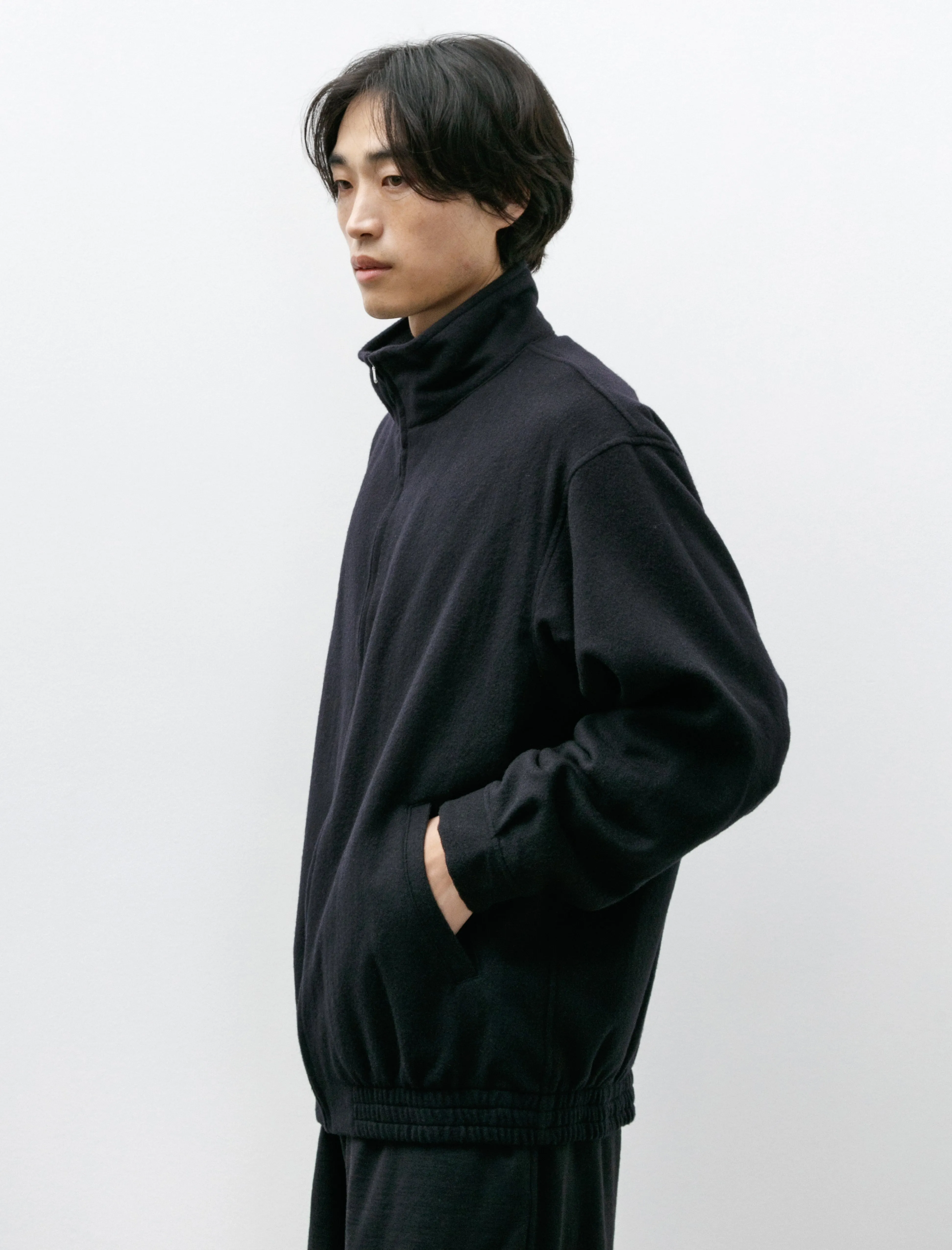 Cashmere Track Jacket Navy