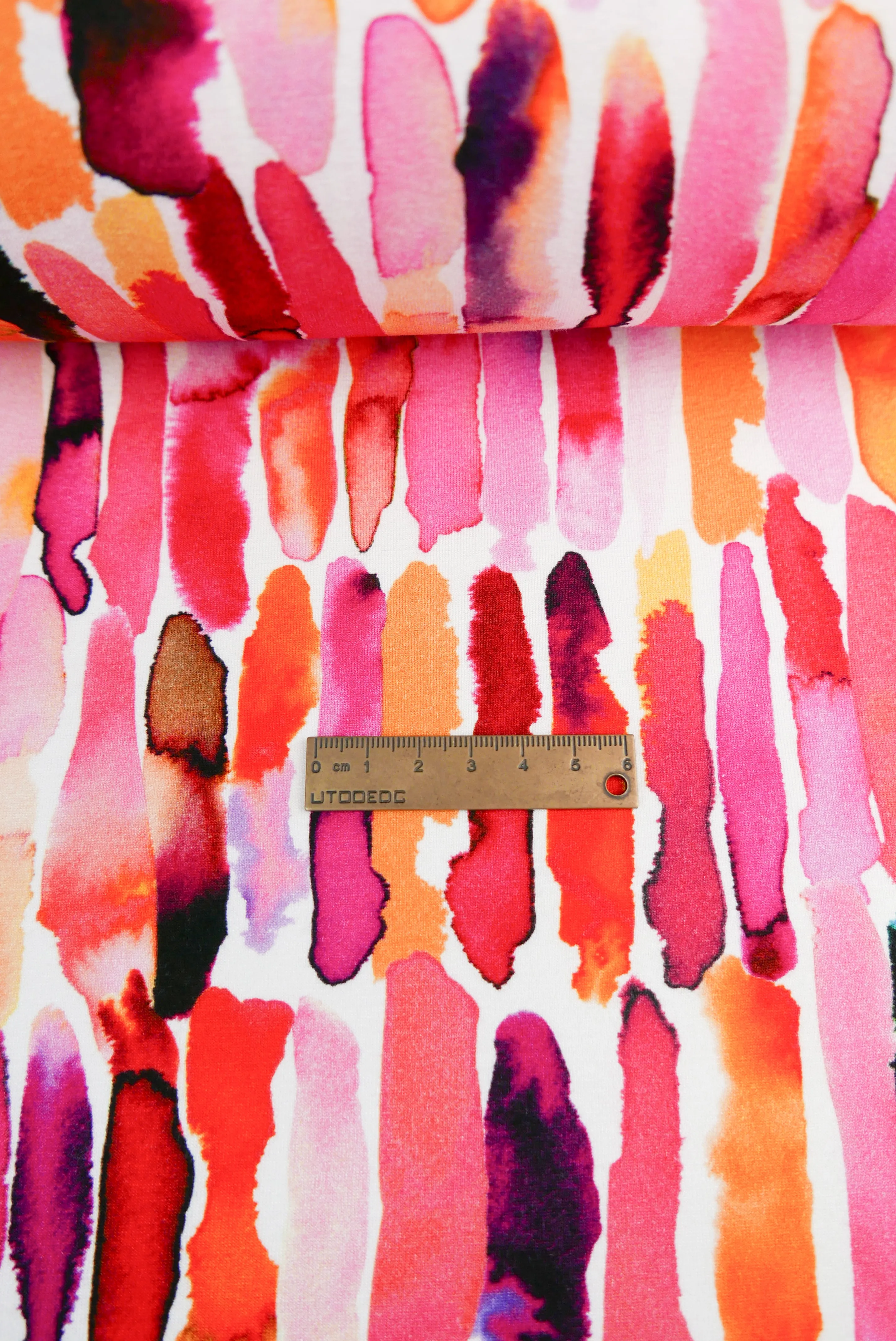 Cefalu - Printed Viscose Knit | Lipstick