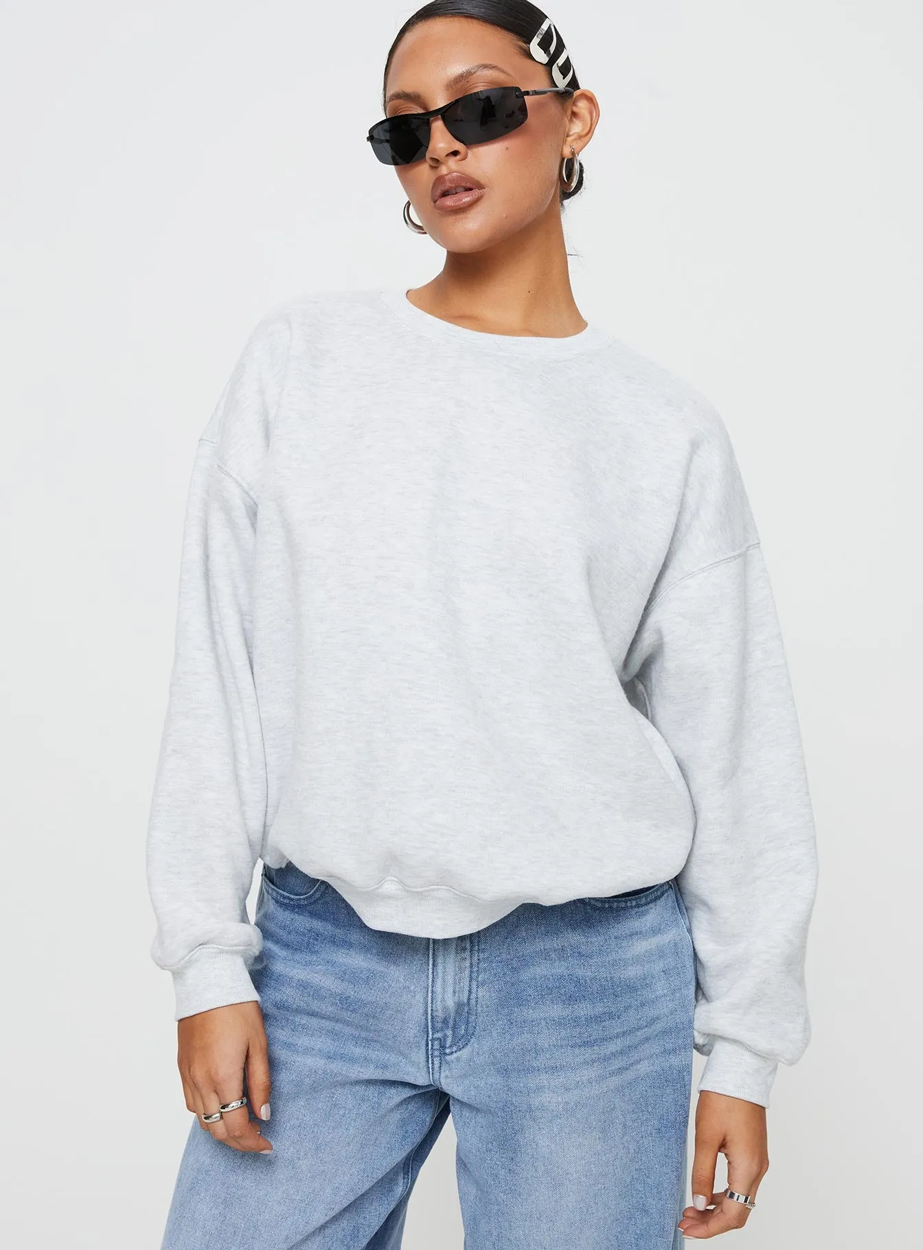 Charlotte Crewneck Sweatshirt Grey