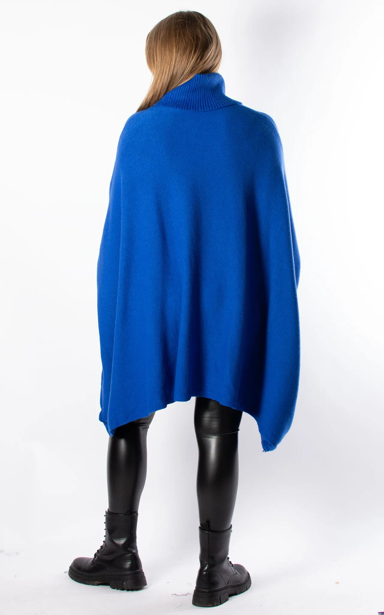 Charlotte Roll Neck | Cobalt