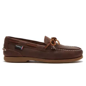 CHATHAM Ladies Olivia G2 Slip-On Deck Shoes - Chocolate