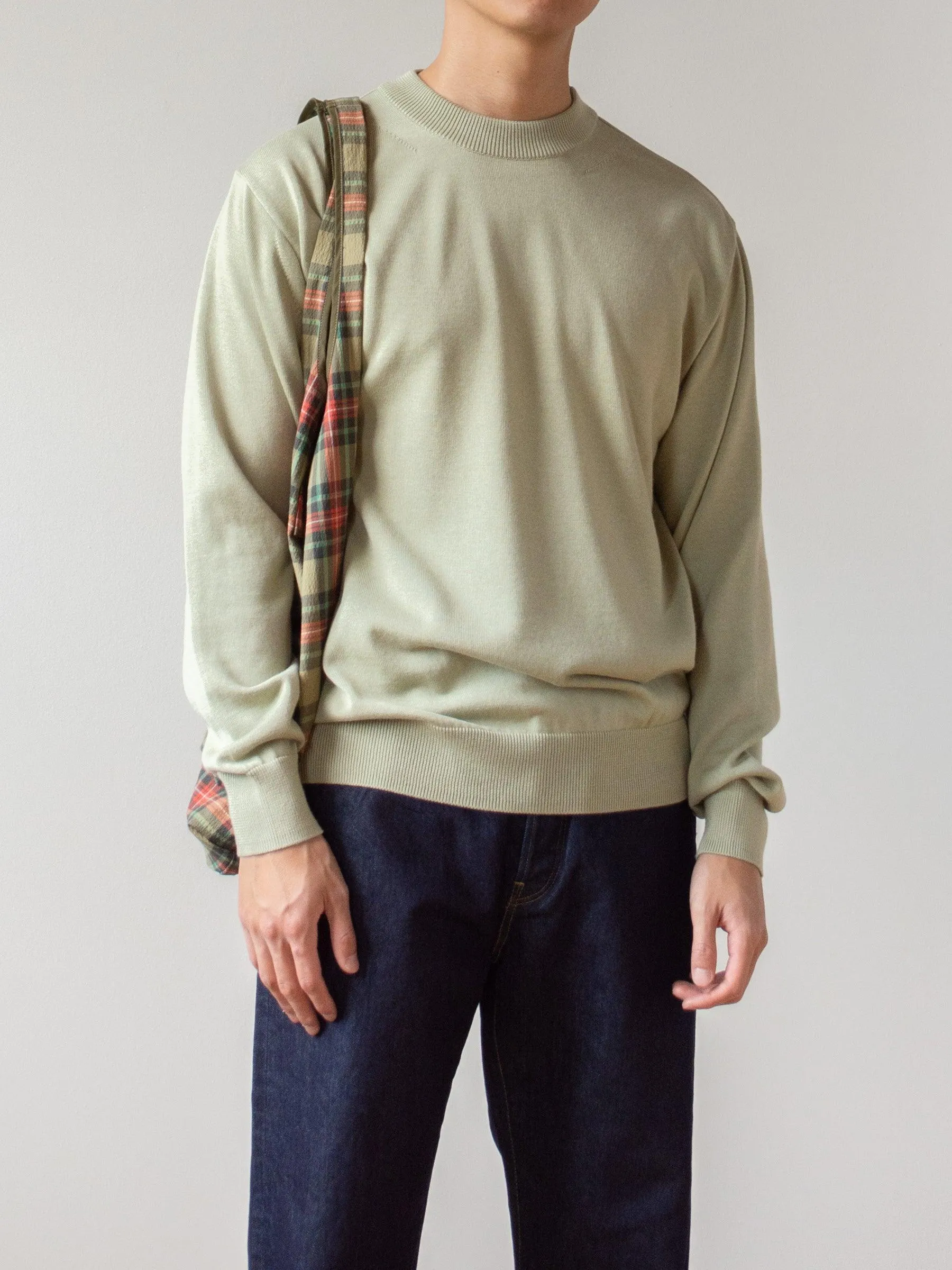 Co Silk C/N Knit Sweater - Moss