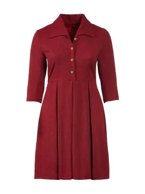 Cross-Hatch Suitng Shirtdress