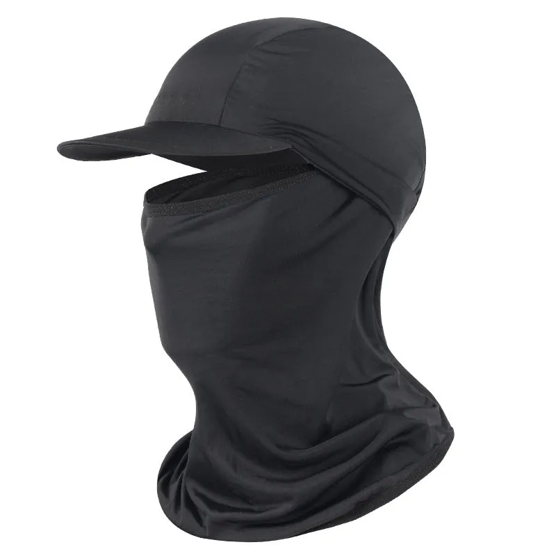 Cycling Mask Sun-Proof Headgear Riding Running Outdoors Sports Belt Brim Ice Silk Head Cover Absorbent Breathable