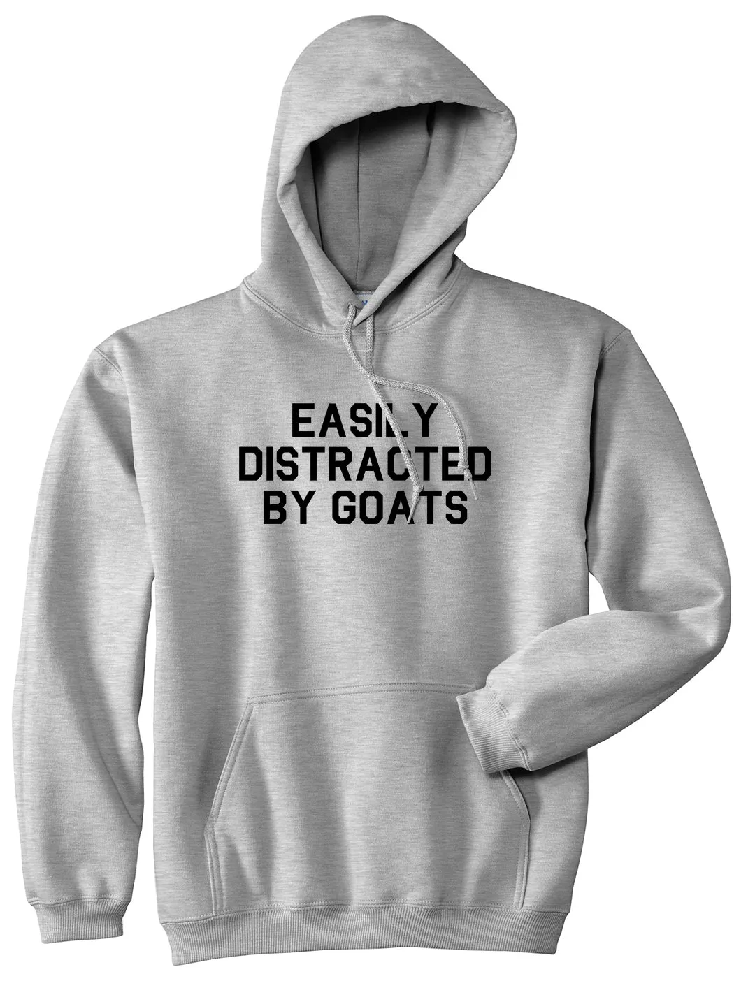 Easily Distracted By Goats Mens Pullover Hoodie