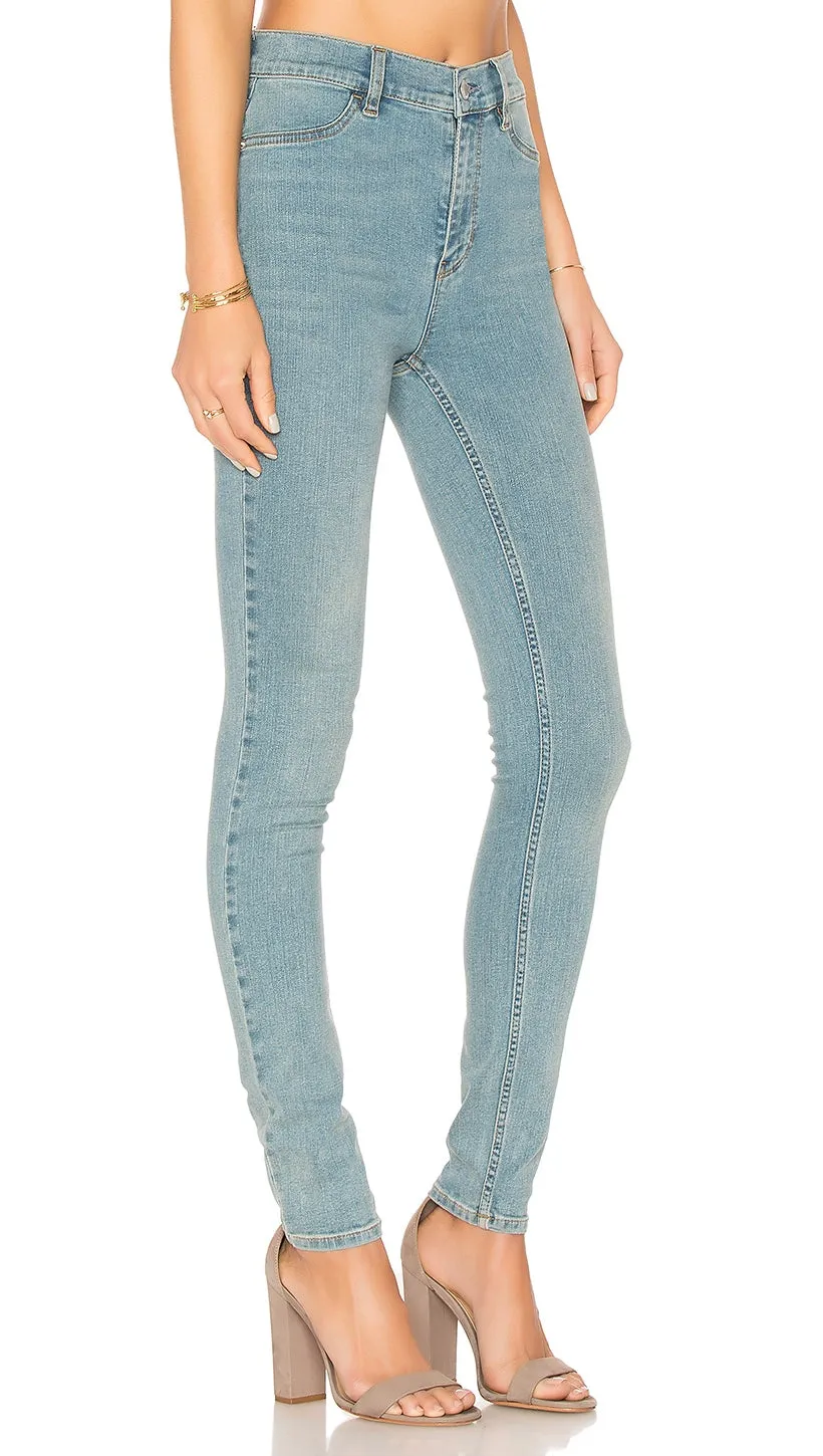 Free People Long And Lean Jegging Indigo