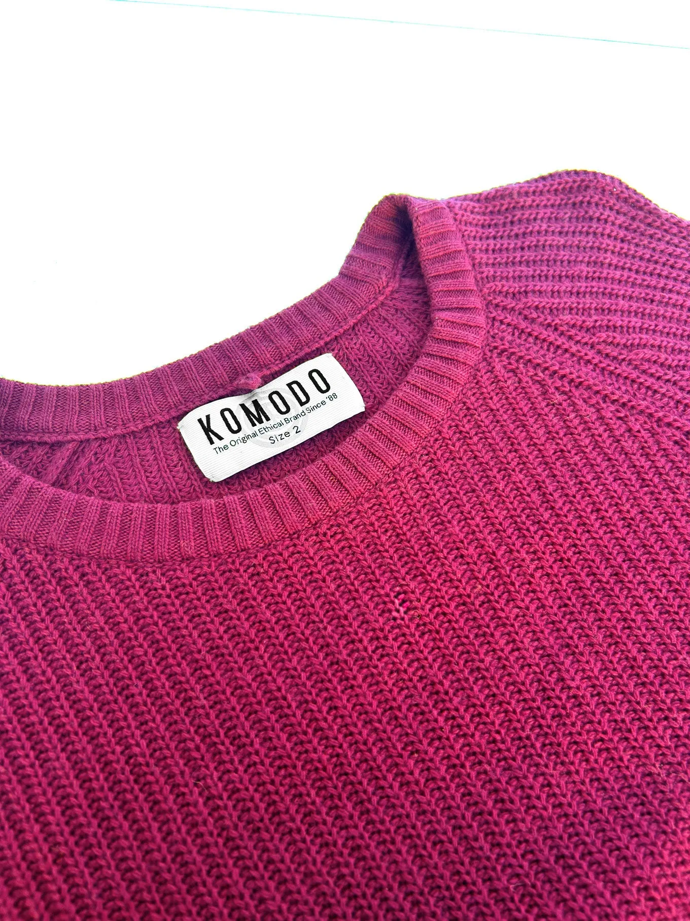 GIOVANNI Wool Blend Jumper - Fuschia