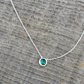 Green Apatite Spirit Stone Necklace - Silver