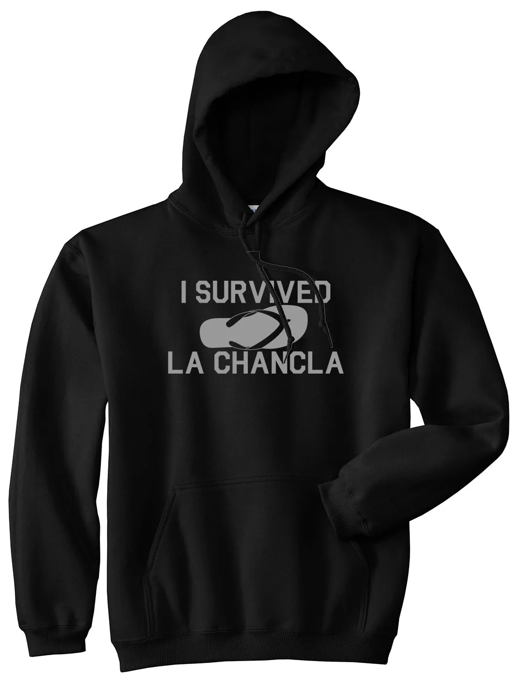 I Survived La Chancla Funny Spanish Mens Pullover Hoodie