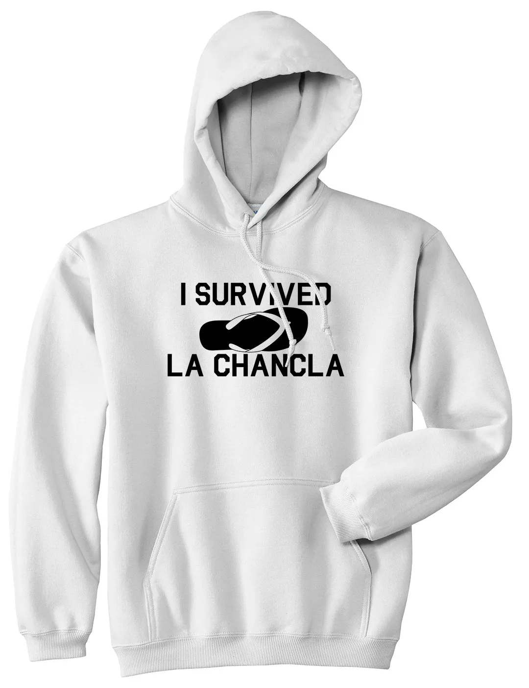 I Survived La Chancla Funny Spanish Mens Pullover Hoodie