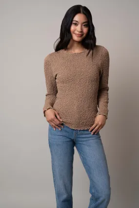 Long Sleeve Crinkle Top