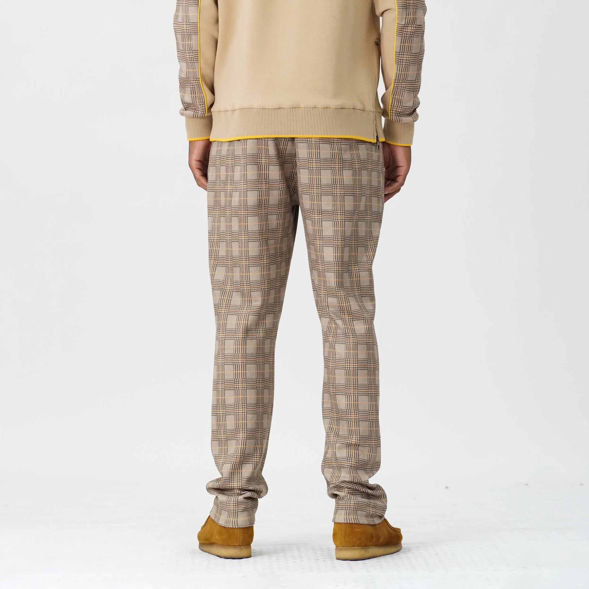 M1931 Vercelli Plaid Suede Pants - Khaki