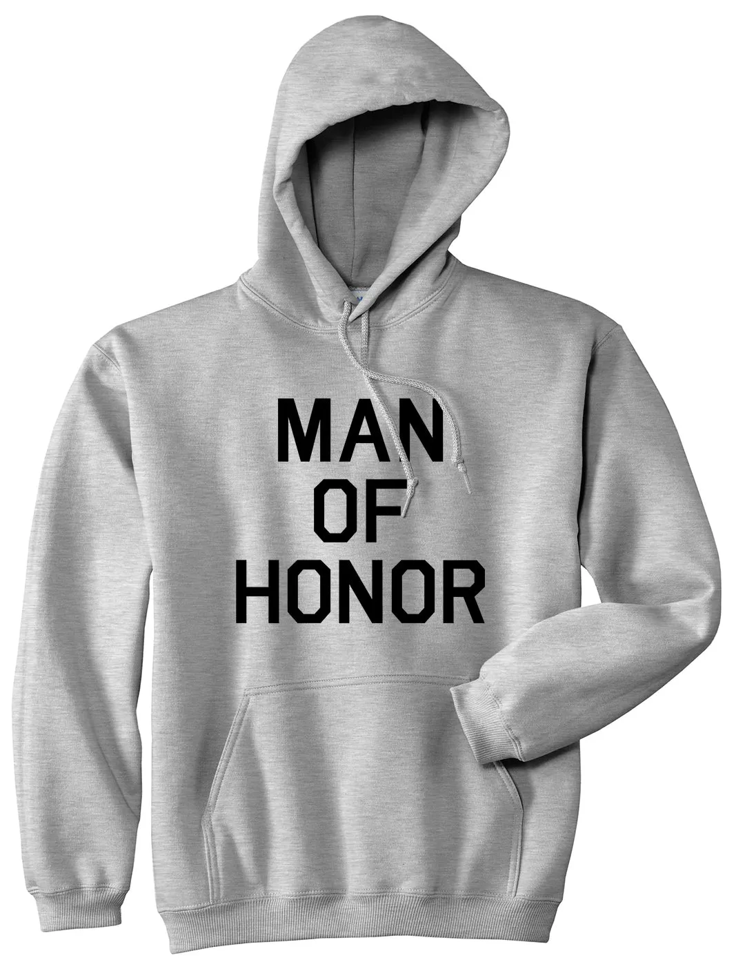 Man Of Honor Funny Bachelor Party Wedding Mens Pullover Hoodie