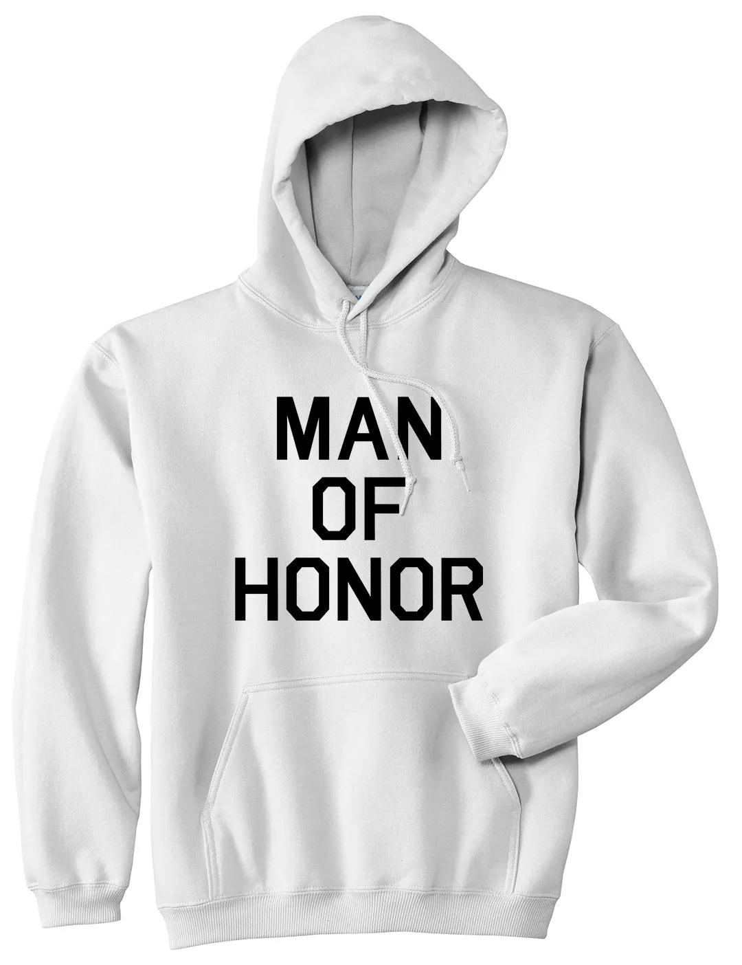 Man Of Honor Funny Bachelor Party Wedding Mens Pullover Hoodie