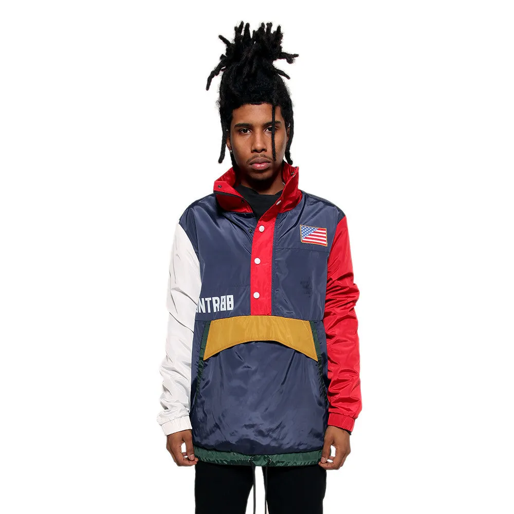 Misunderstood USA Windbreaker Pullover Track Jacket