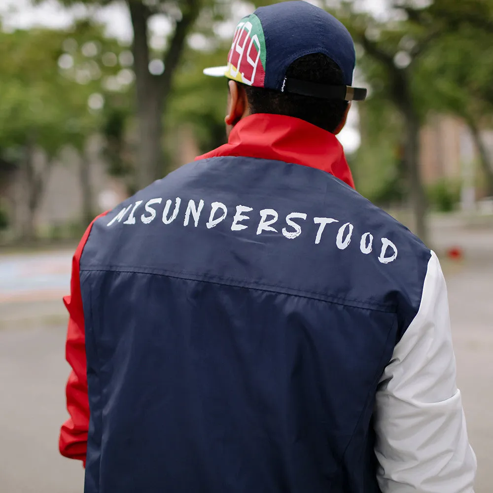 Misunderstood USA Windbreaker Pullover Track Jacket