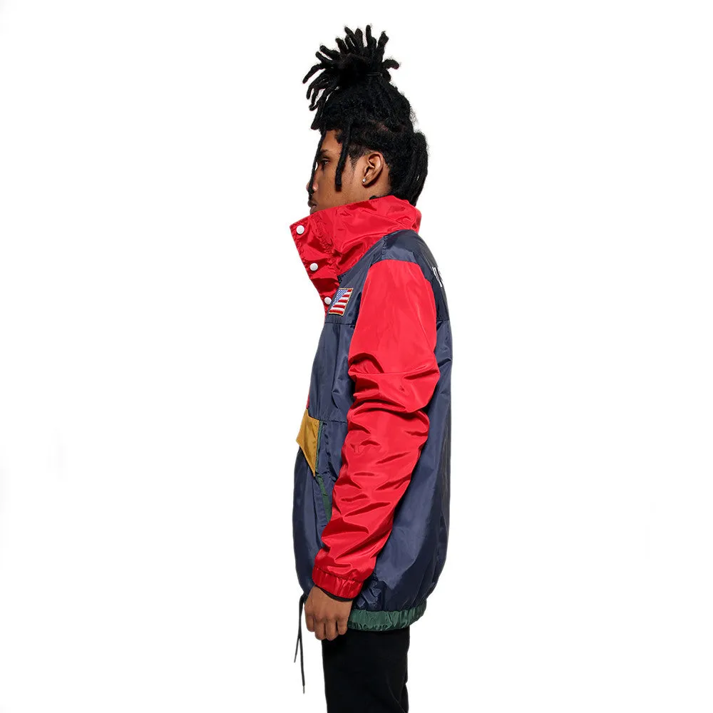 Misunderstood USA Windbreaker Pullover Track Jacket