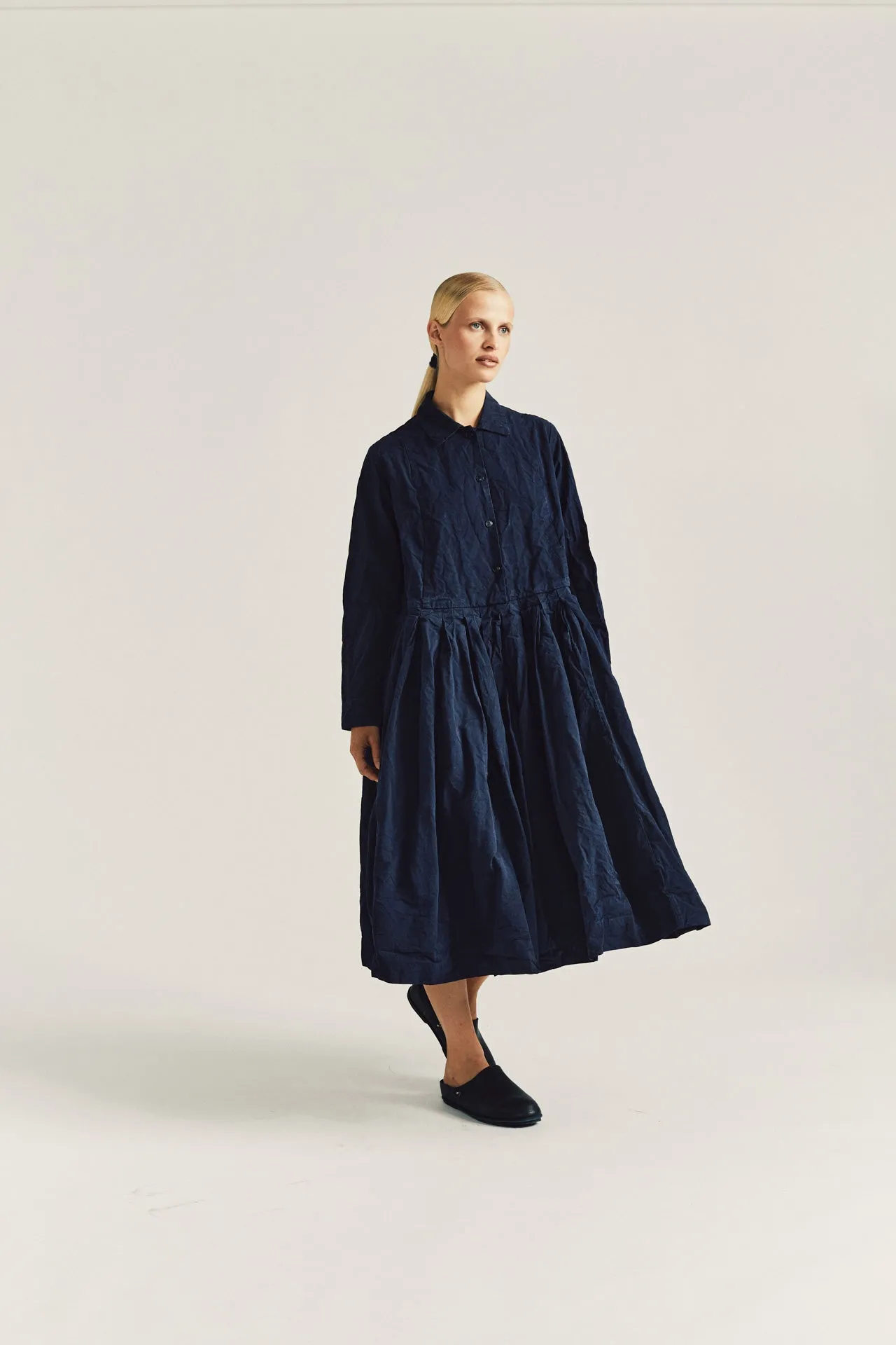 MOLAYEN DRESS - TOUGH COT - NAVY