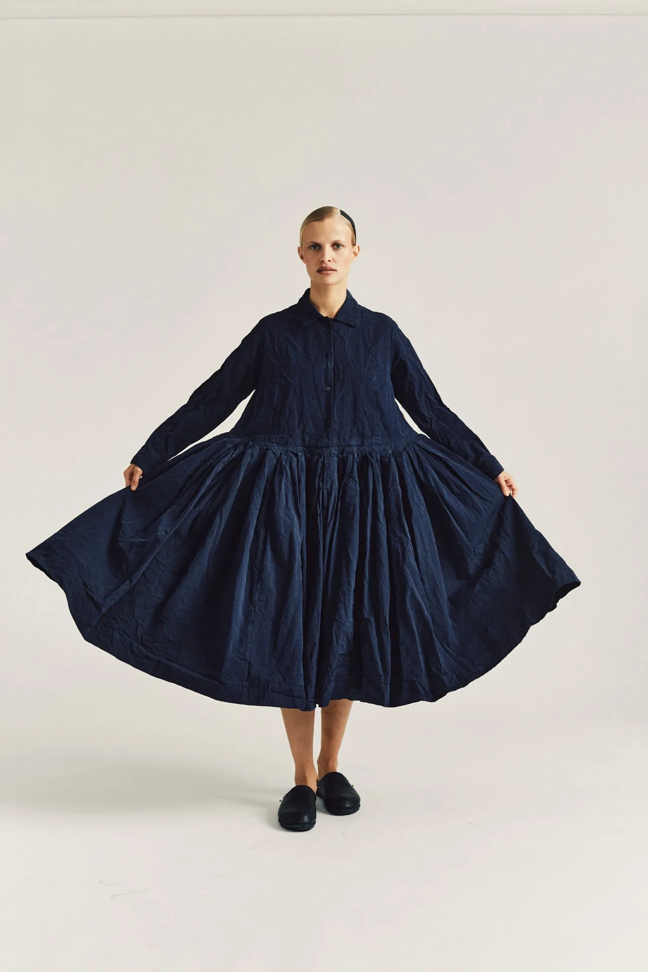 MOLAYEN DRESS - TOUGH COT - NAVY