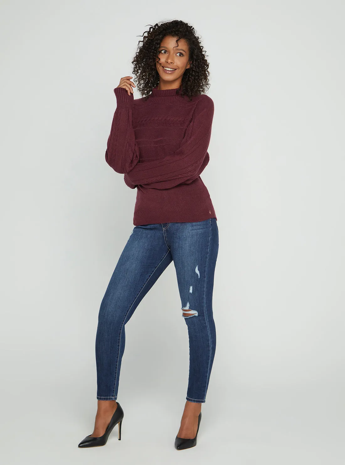 Mystic Wine Anne Knit Jumper