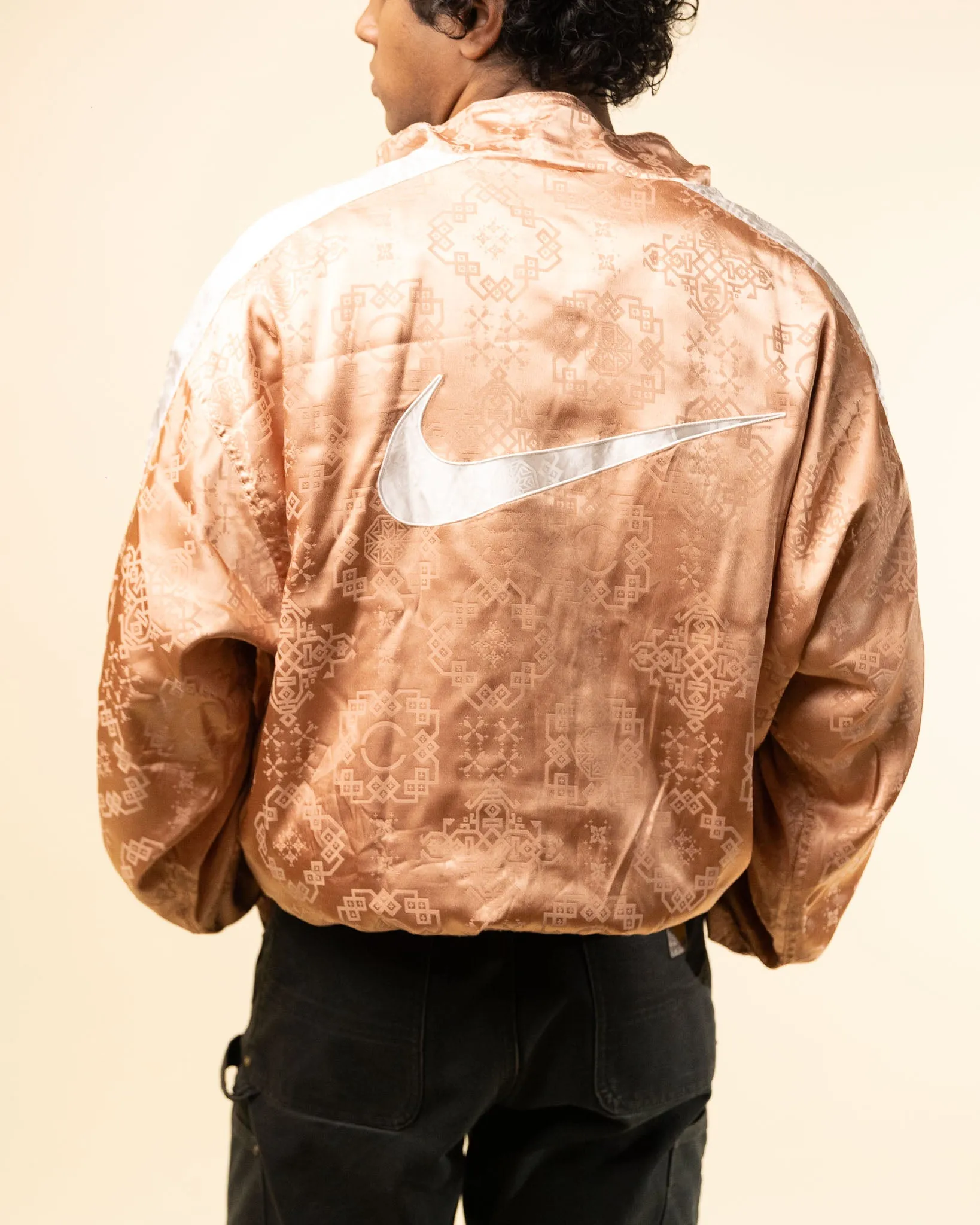 Nike X  Clot Rose Gold Silk Track Jacket