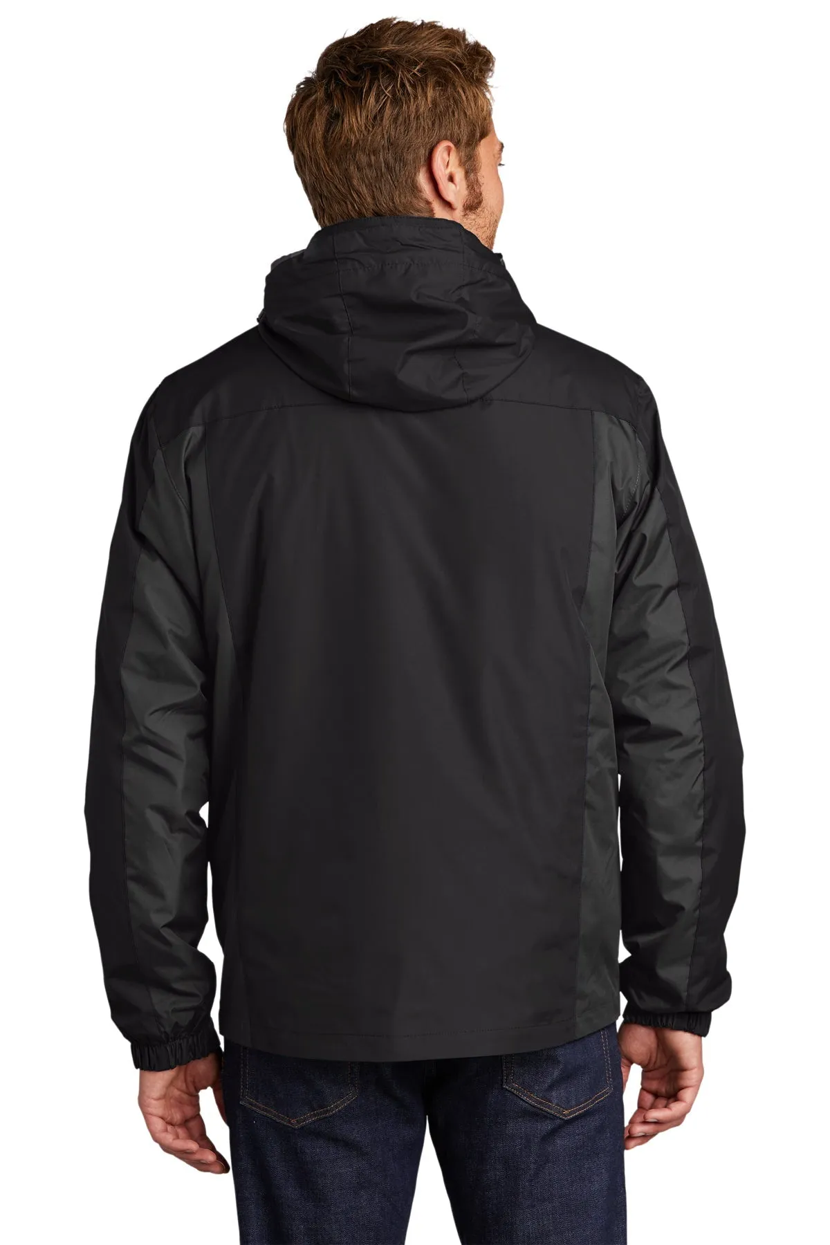 Port Authority Custom Colorblock 3-in-1 Jackets, Black/ Black/ Magnet Grey