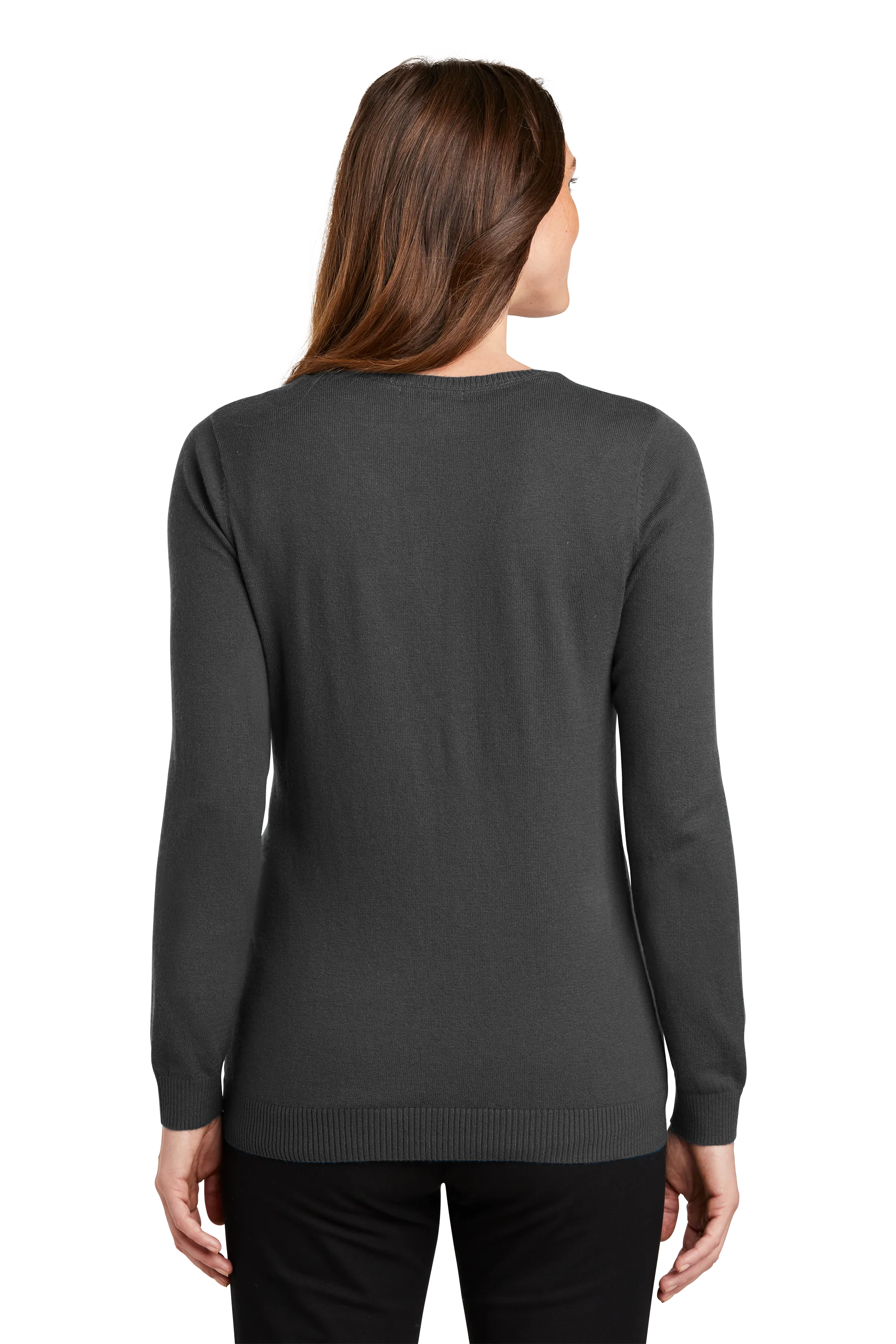 Port Authority® Women's Cardigan Sweater - Charcoal Heather