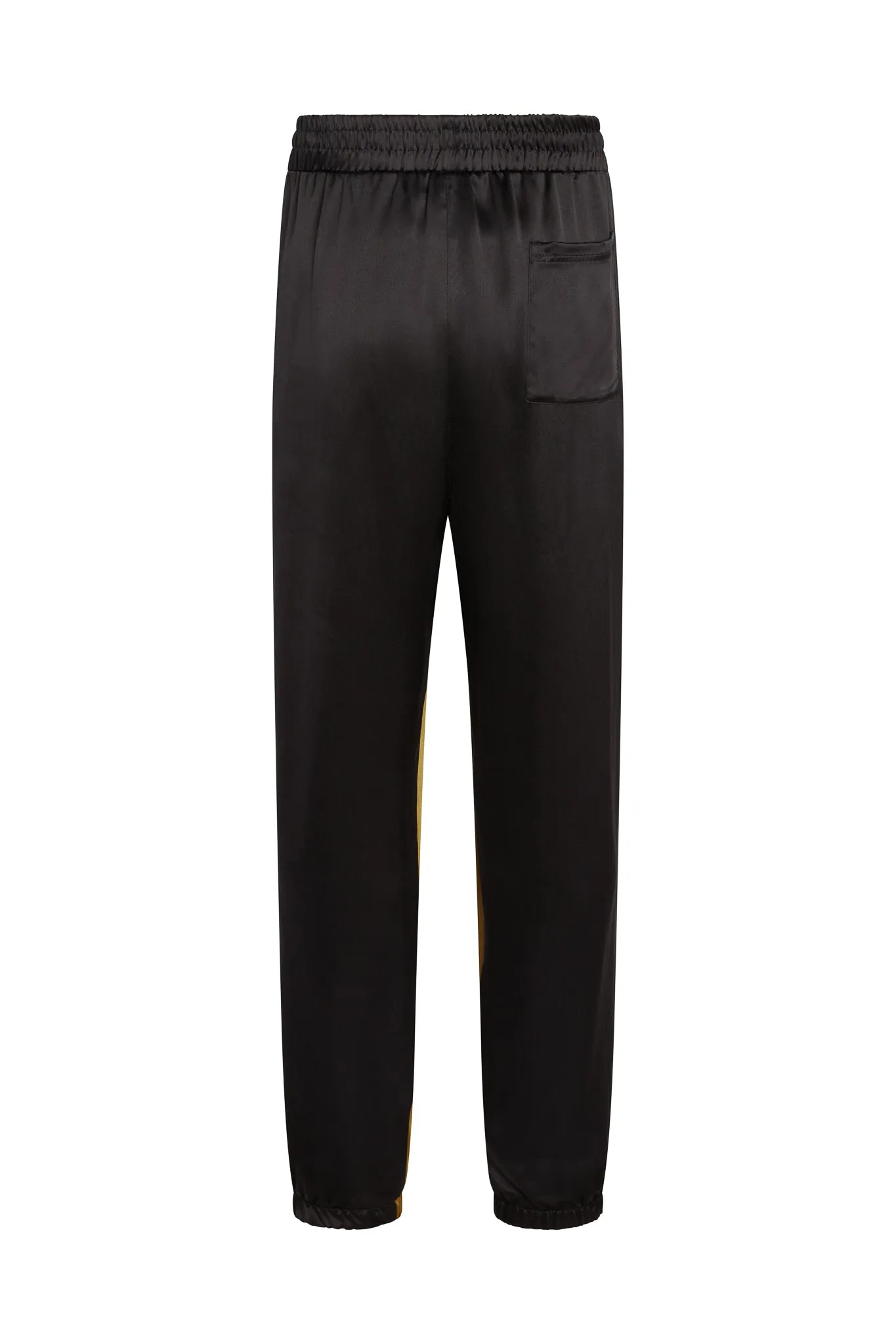 Presley Two-Tone Silk Track Pant