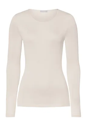 Pure Silk Fitted Silk Top | Pale Cream 71719-116