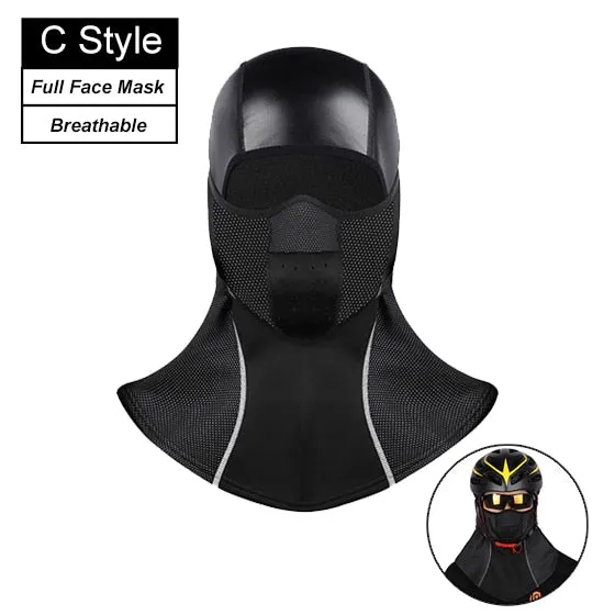 Quality Leather Winter Cycling Cap Warm Fleece Windproof Balaclava Tactical Soldier Hood Ski Snowboard Motorcycle Bike Sport Hat