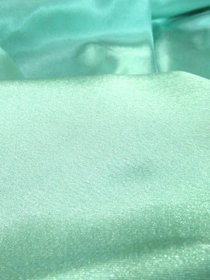 Solid Crepe Back Satin Fabric / Mint / Sold By The Yard