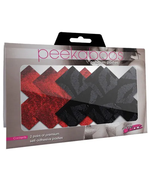 Stolen Kisses Xs - Red & Black  Pack of 2