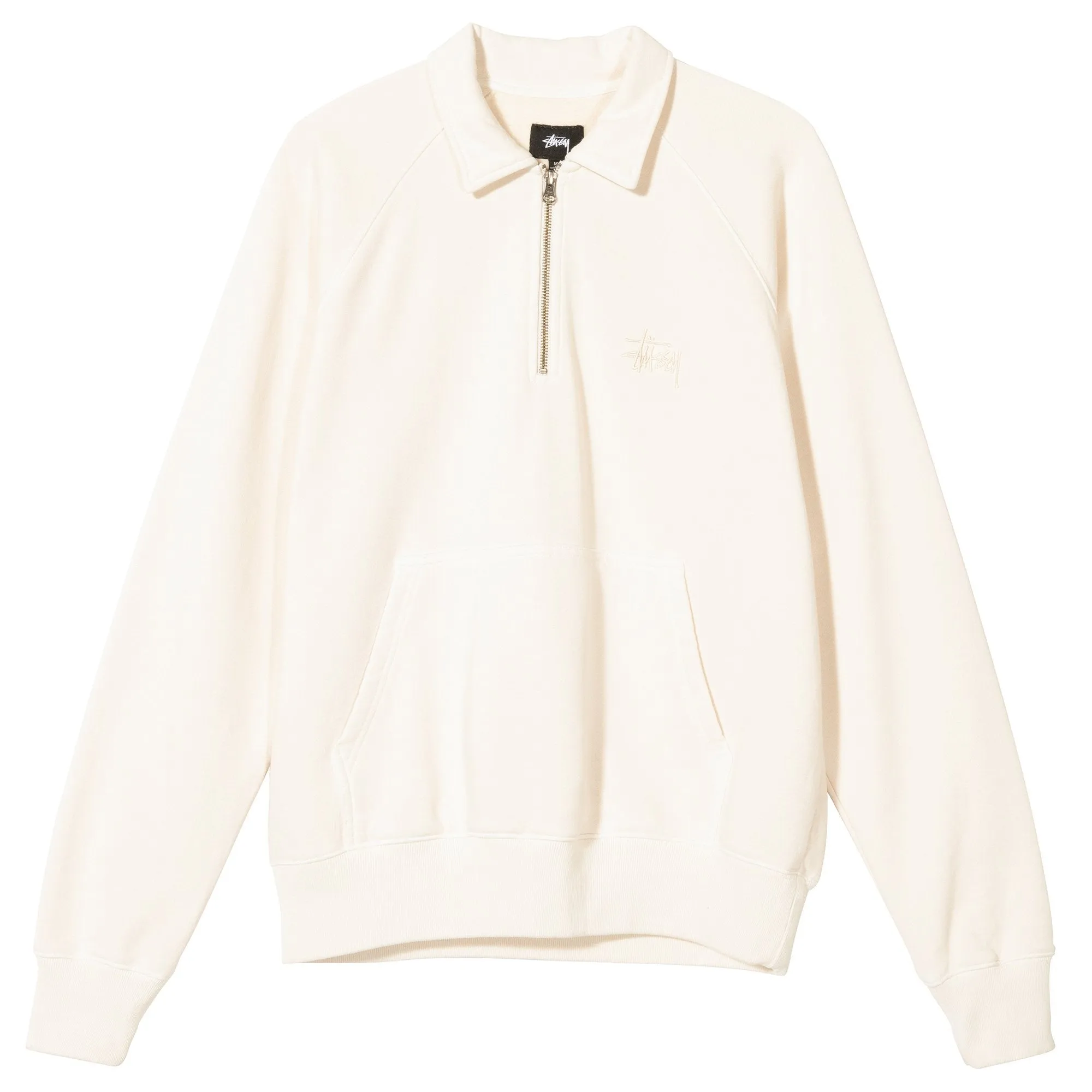 Stussy Polo Zip Fleece Beige