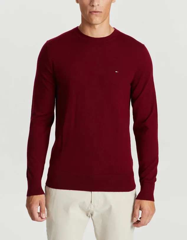 Tommy Hilfiger - Soft Merino Wool Crew Neck Jumper - Red