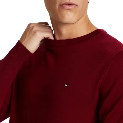 Tommy Hilfiger - Soft Merino Wool Crew Neck Jumper - Red