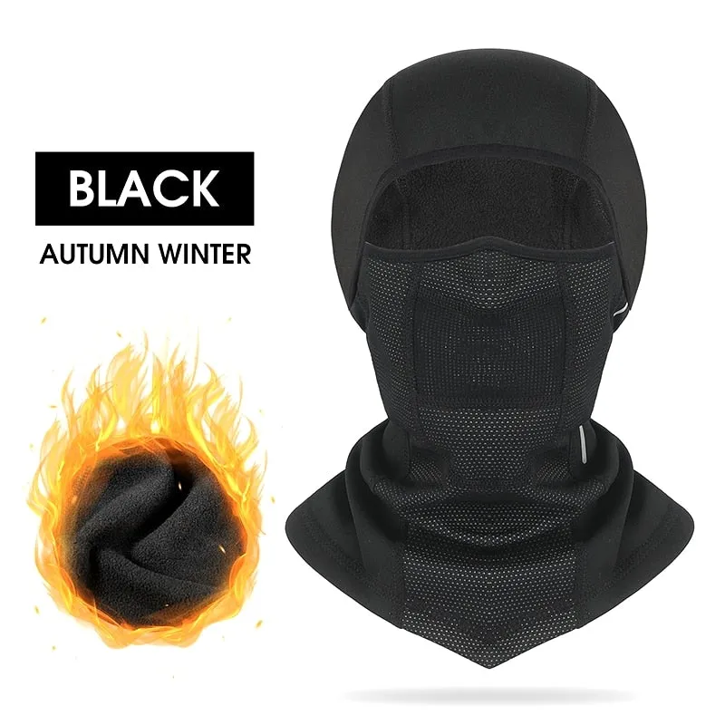 Warm Winter Cycling Cap Reflective Men Women Sport Scarf Balaclava Neck Warmer Ski Bicycle Motorcycle Running Cap Hat